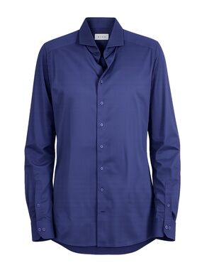 Eton Slim Fit Dress Shirt Navy 16.5 42 Luxury Business Formal Mens Minimalist
